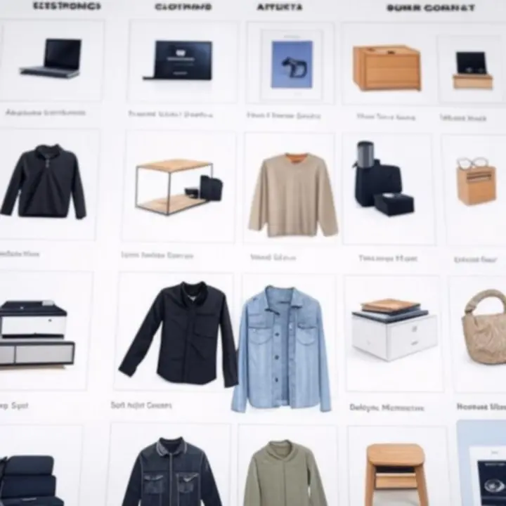 Overview of top product categories on Marketempo